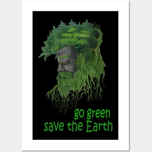 Go green,save the Earth Posters and Art